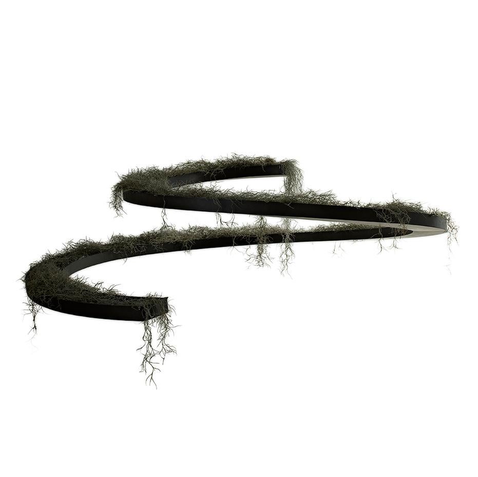 Pocket-Landscape Escultura paisajista "Spirale" de hierro negro de Aldo Cibic en venta