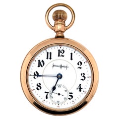 Pocket Watch Bunn Special 21 Jewel Railroad Illinois Watch Co 18 Size