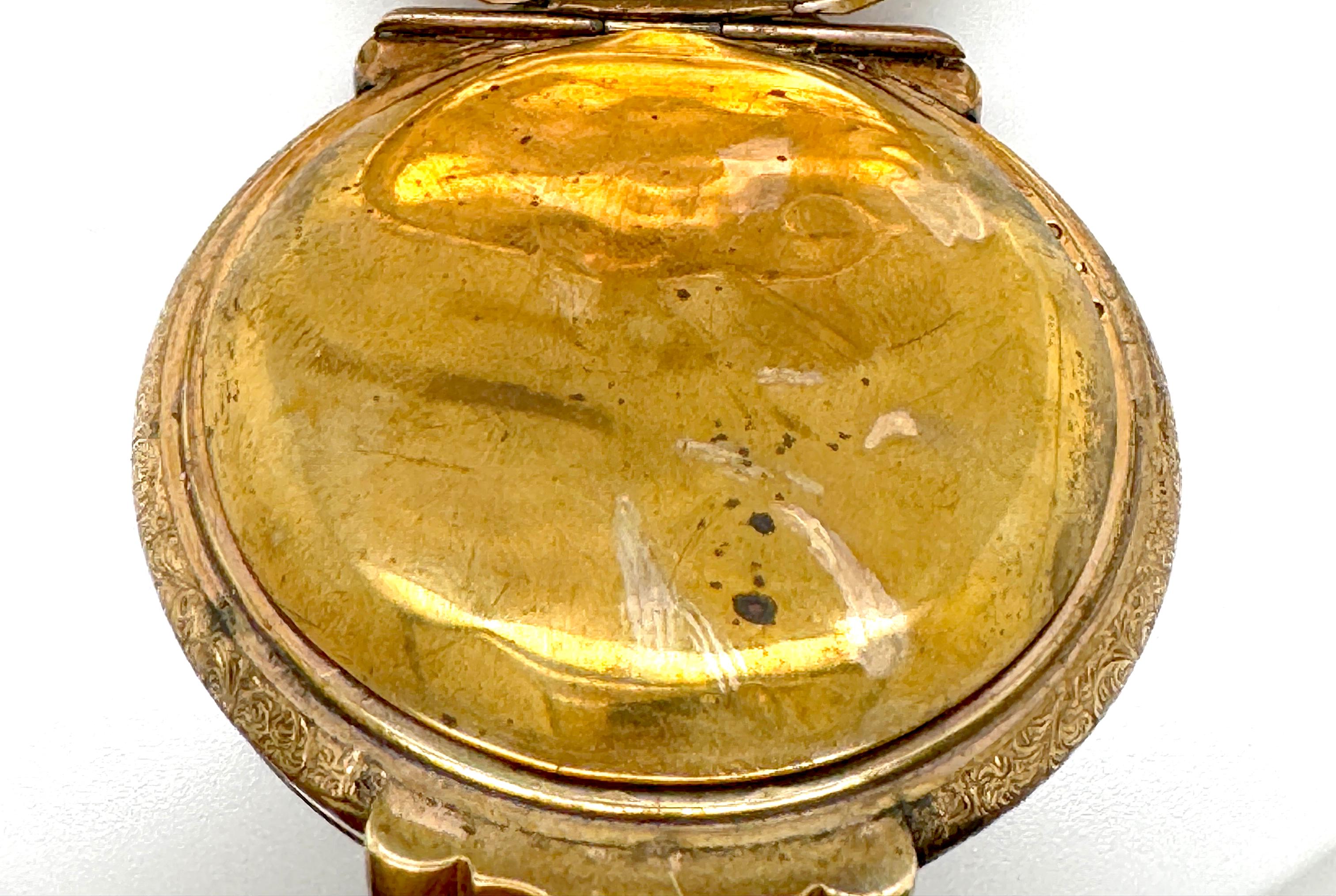 Pocket Watch Gold Case GIANT Box Hinge 14K Multi Color Gold Elgin For Sale 2