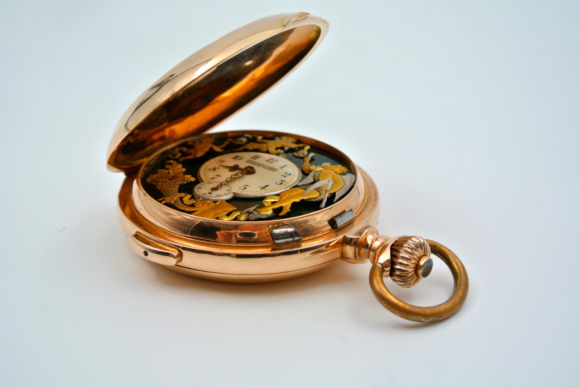 Pocket Watch, Gousset Watch, with 18-Carat Gold Mechanism 13