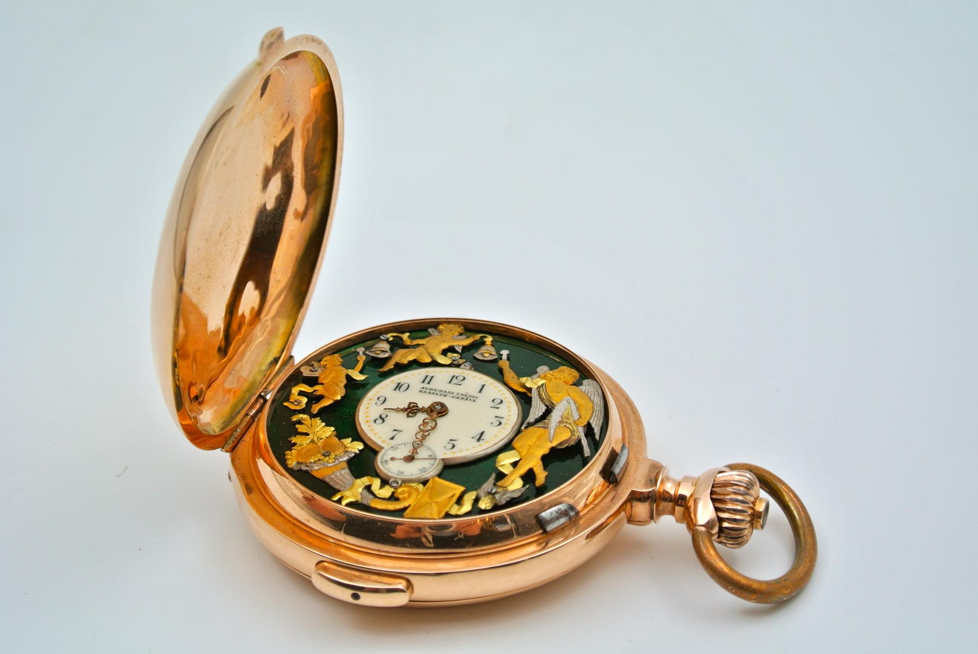 Pocket Watch, Gousset Watch, with 18-Carat Gold Mechanism 14