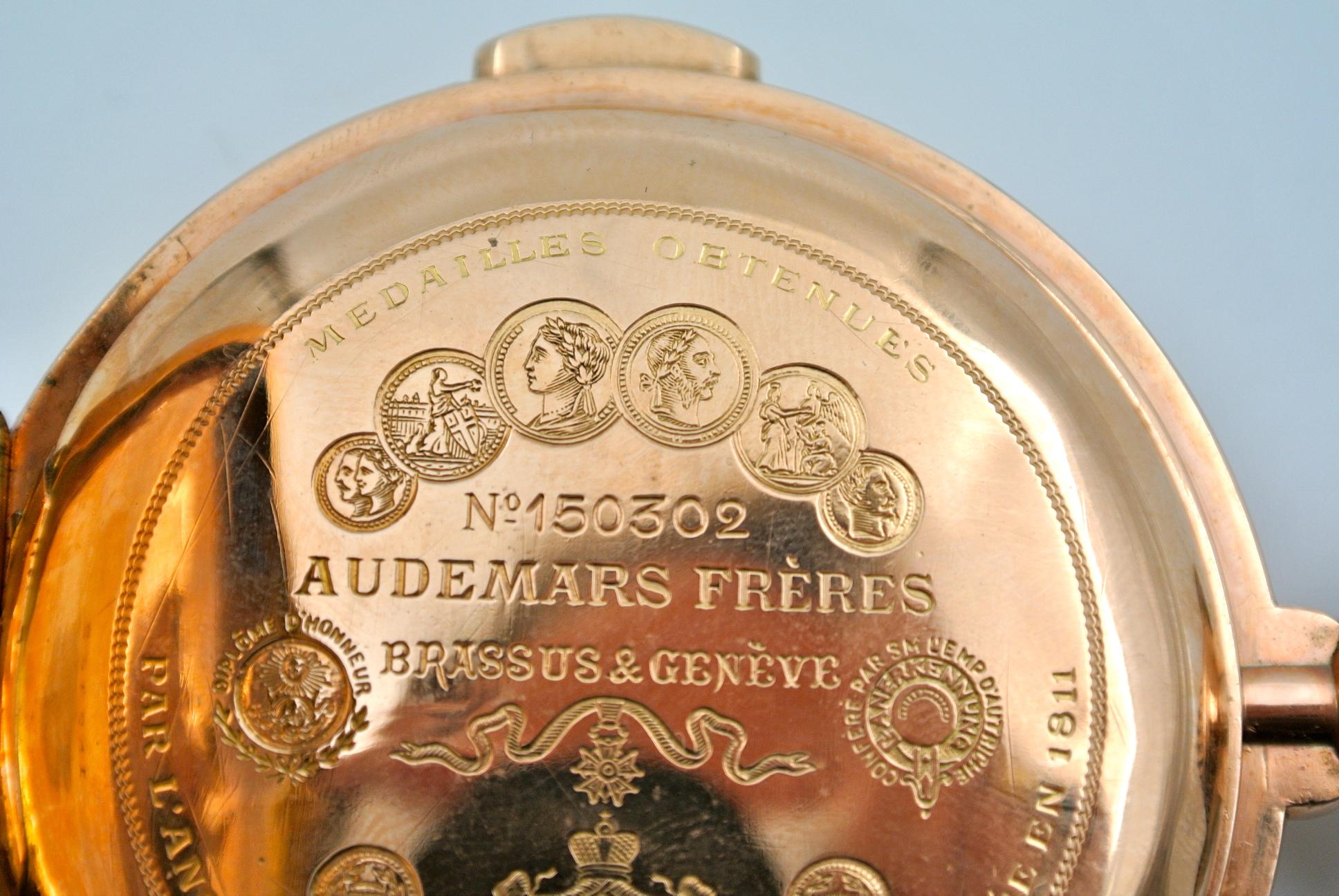 Pocket Watch, Gousset Watch, with 18-Carat Gold Mechanism In Good Condition In Saint-Ouen, FR