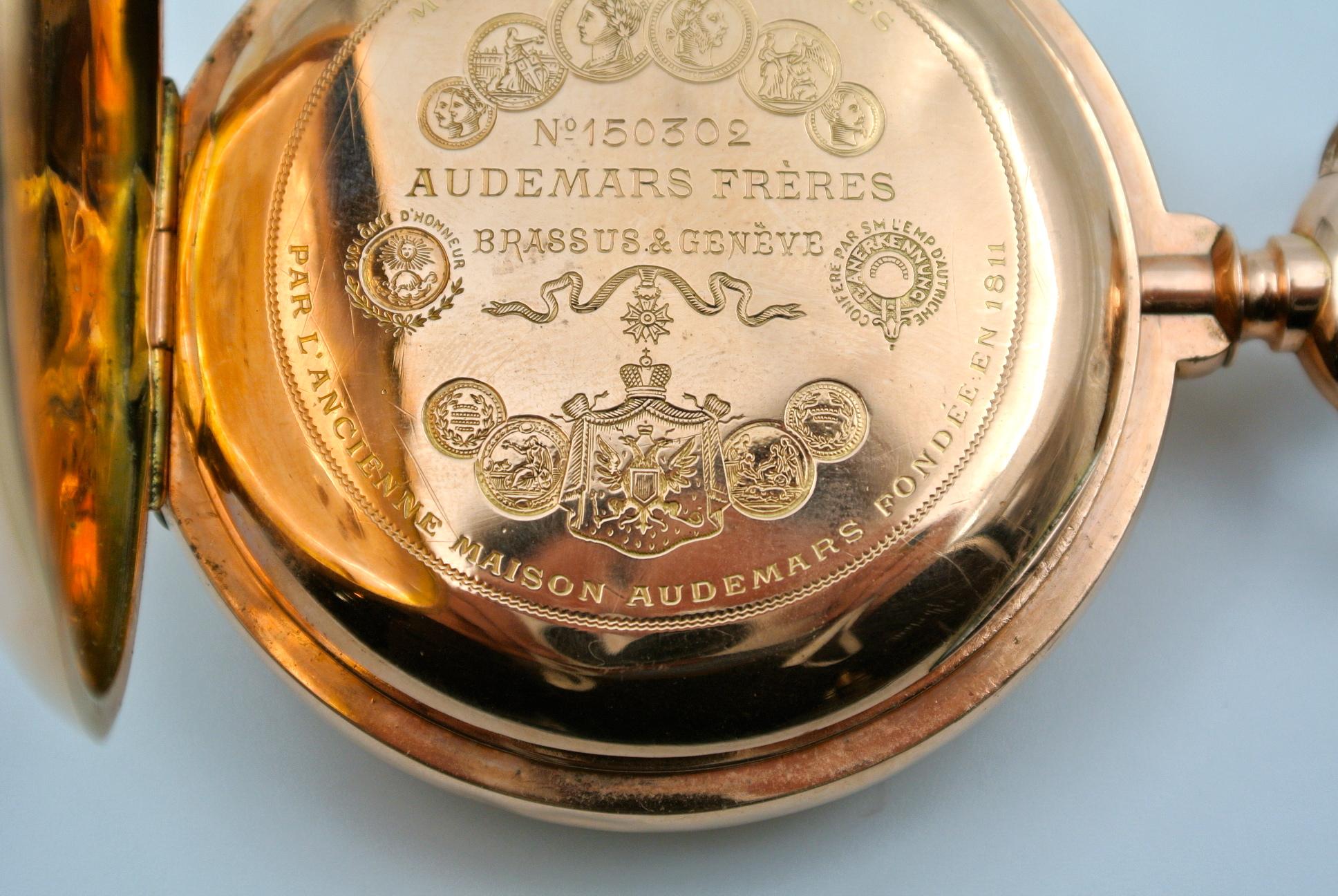 19th Century Pocket Watch, Gousset Watch, with 18-Carat Gold Mechanism