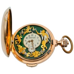 Pocket Watch, Gousset Watch, with 18-Carat Gold Mechanism