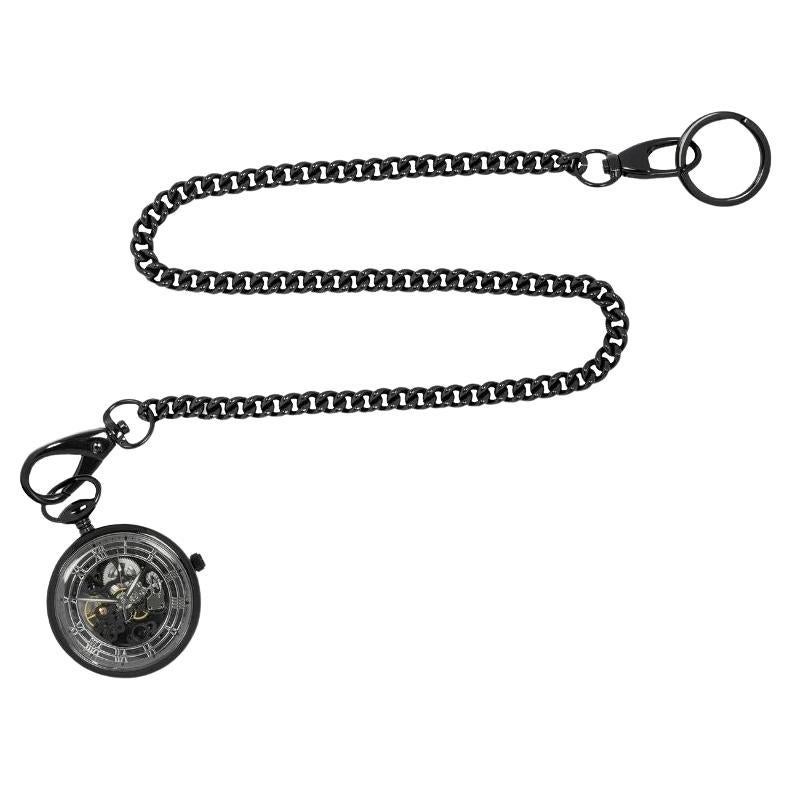 Pocket Watch with Black IP Plating For Sale