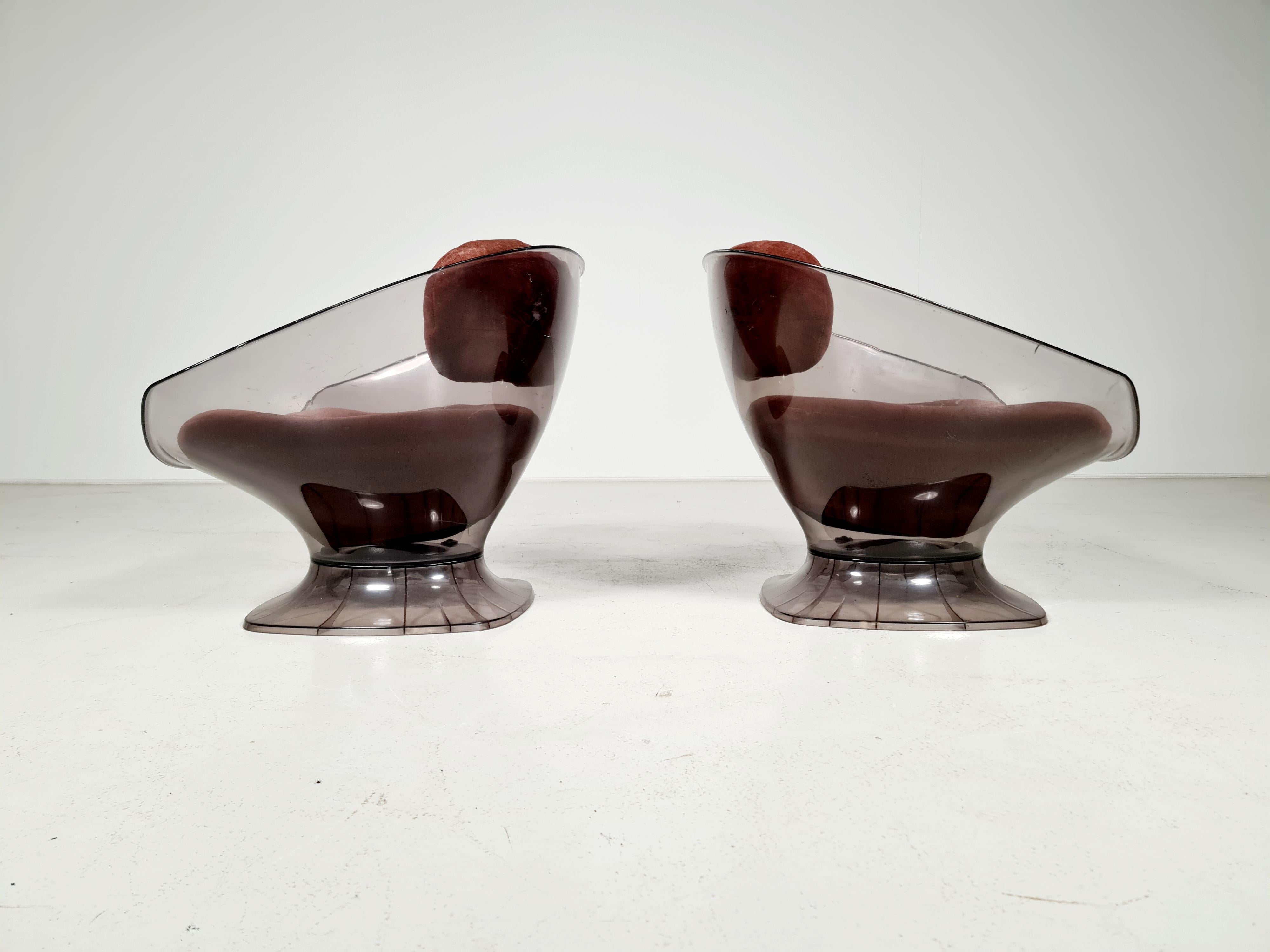Pod Lounge Chairs by Raphael Raffel from the 1970s In Good Condition In amstelveen, NL
