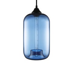 Pod Plum-Hängelampe aus mundgeblasenem modernem Glas, hergestellt in den USA