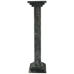 Podium or Column in Antique Green Marble by Element & Co.