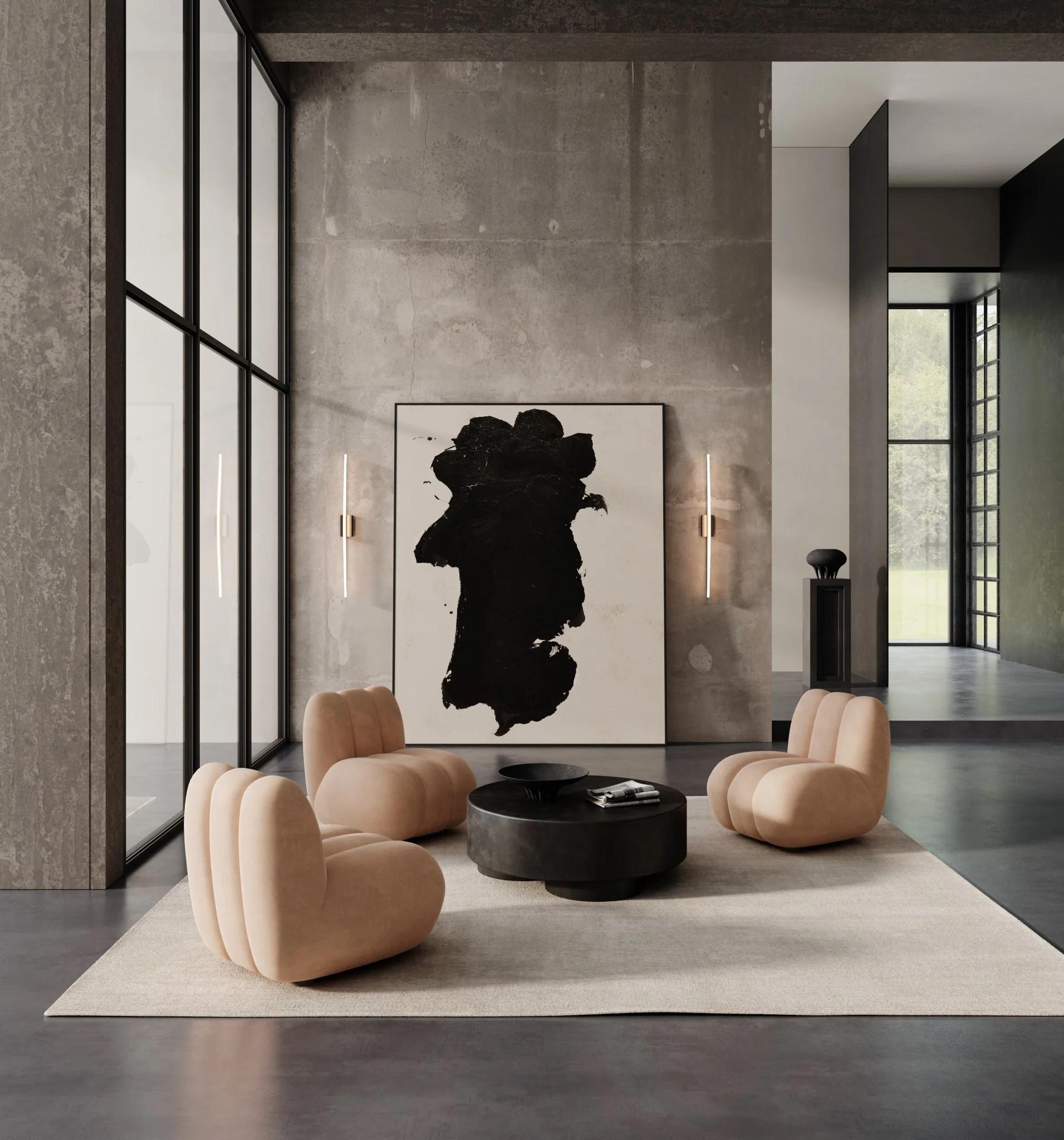 Podium, colonne, comme une sculpture moderne en béton fibré, œuvre contemporaine. en vente 5