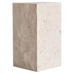 Podium Medio Limestone in Limestone Contemporary Brutalist Style