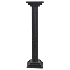 Podium or Column in Spanish Nero Maquina Black Marble by Element&Co