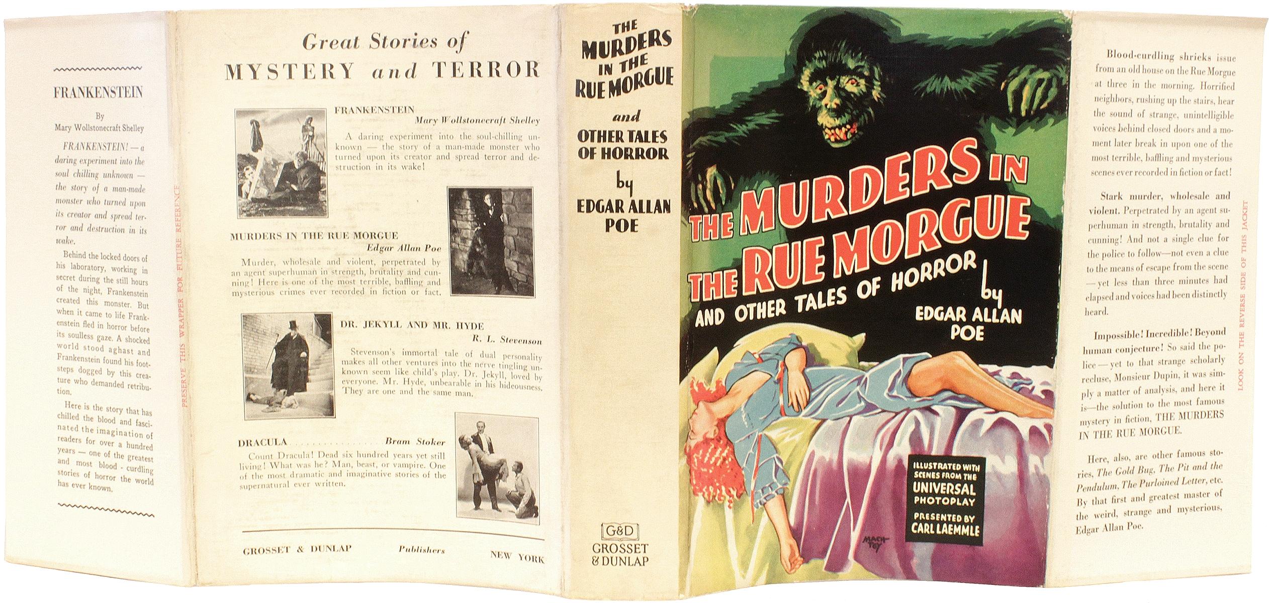 Poe, Edgar Allan, the Murders in the Rue Morgue, First Photoplay Edition, 1932 For Sale 1