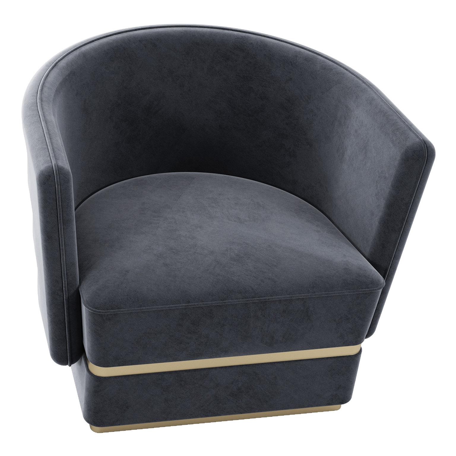 With inspiring details such as the brushed brass buttons and lacquered base in brass color, POEMA is an elegant armchair, suitable for any room decor.‎‎ Available in a wide range of fabrics, eco-leather, natural leathers or COM.‎‎

Shown upholstered