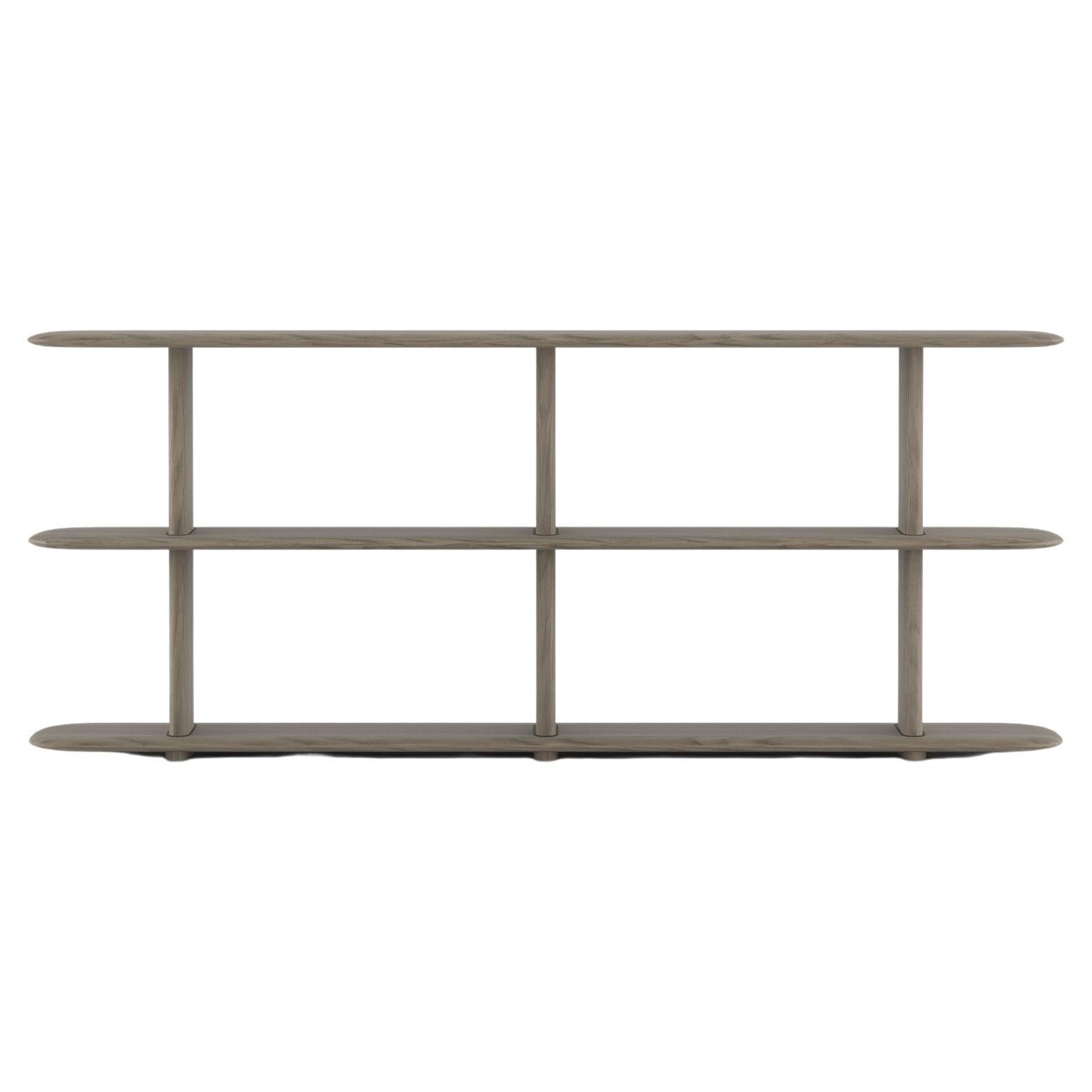 Poeme Shelf 74 in Dark Oak by Poiat For Sale