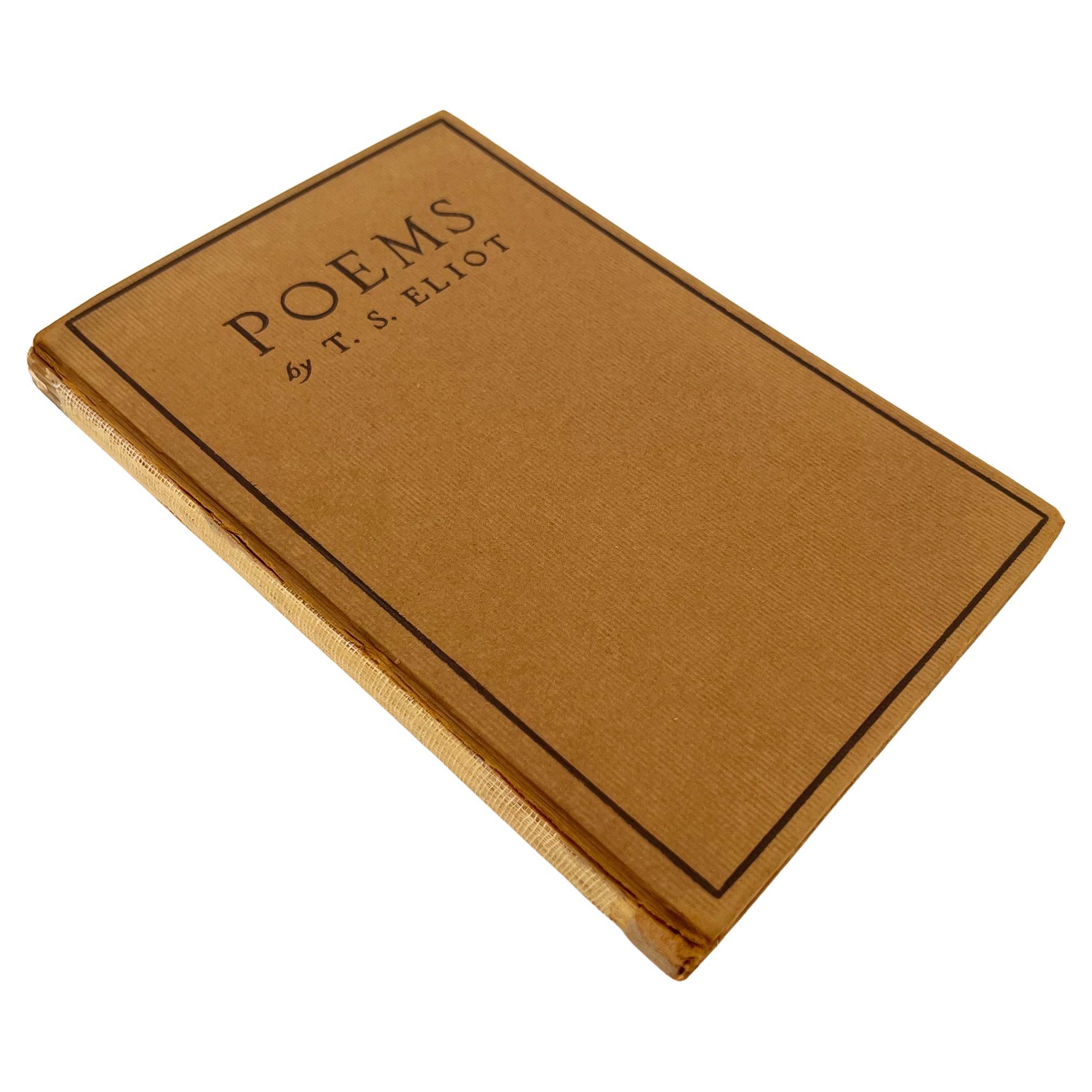 Poems by T. S. Eliot - First American Edition, 1920