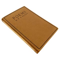 Poems by T. S. Eliot - First American Edition, 1920