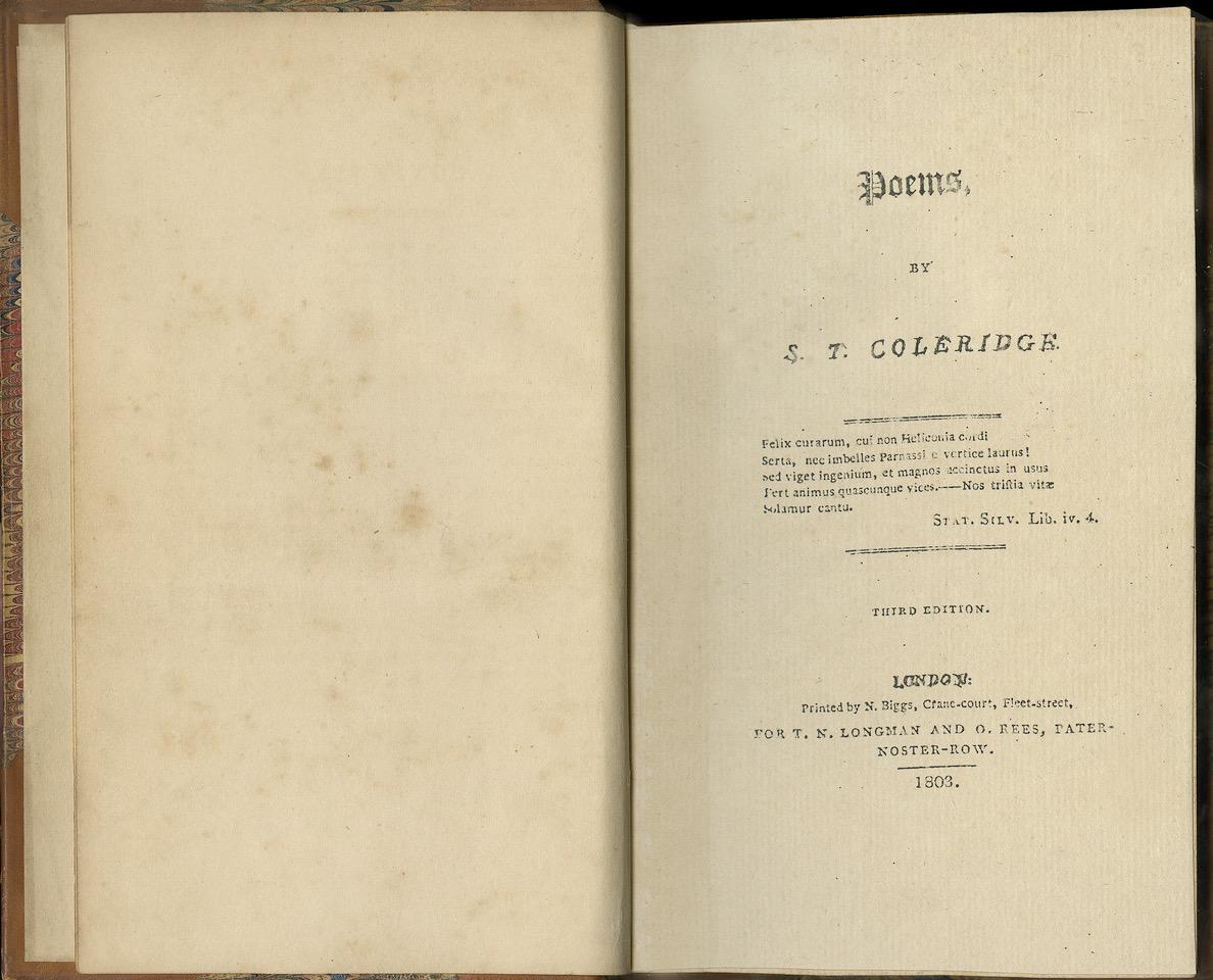 Londres : T. N. Longman et O. Rees, 1803. 
Troisième édition. 
12mo, 6 1/4 x 4 pouces (160 x 114 mm) ; pp. xii + 202. Demi-reliure en veau fauve à coins et décorations dorées, étiquette de titre en cuir noir avec lettrage doré, plats marbrés. La