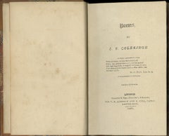 Poems of Samuel Taylor COLERIDGE, Third Edition, 1803