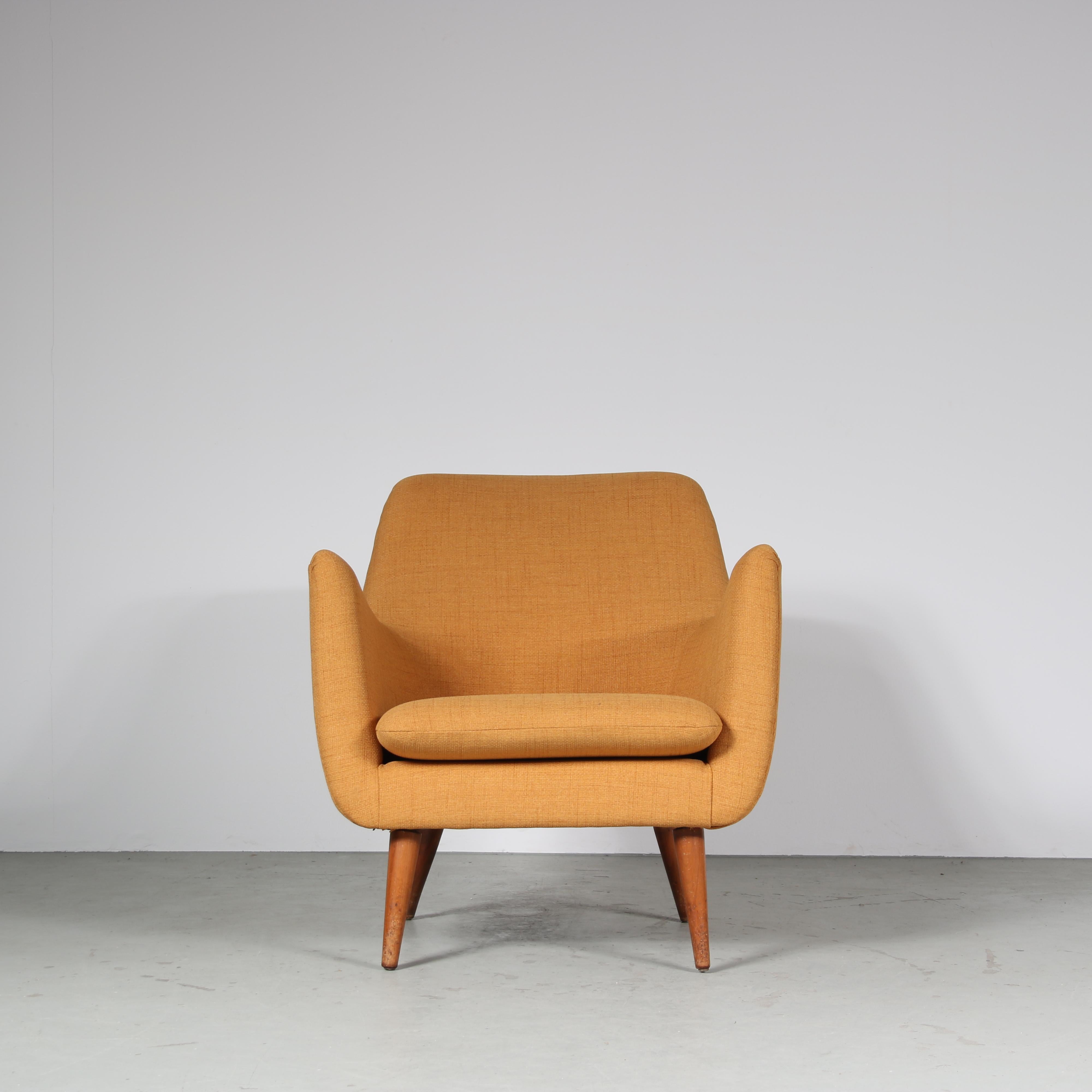 “Poet” Chair by Finn Juhl for Niels Vodder in Denmark, 1950 For Sale 1