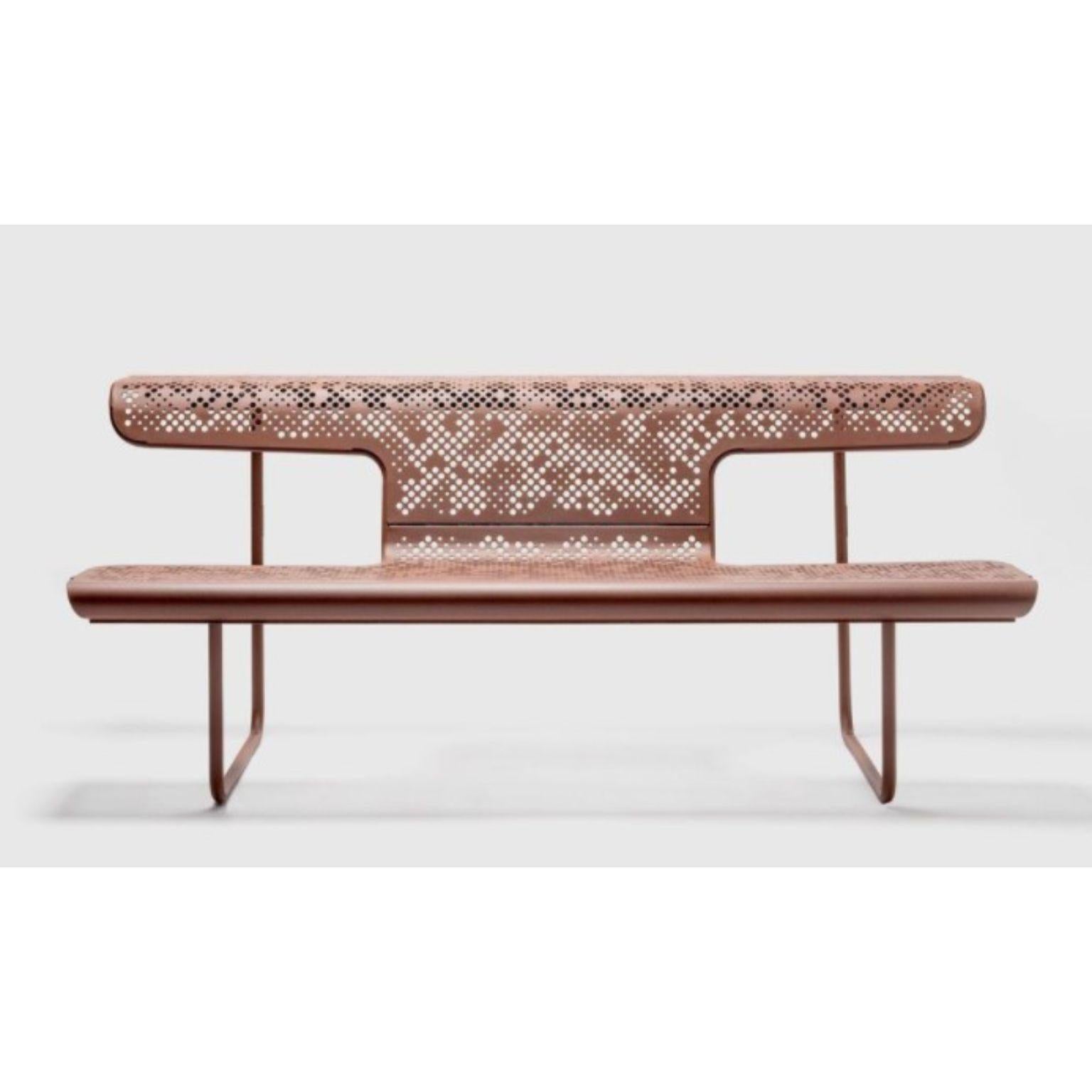 Painted Poet Corten Bench by Alfredo Häberli For Sale