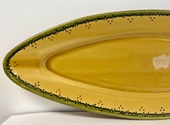 Poet Laval French Ceramic Salmon Serving Platter Dish