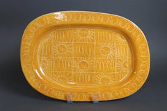 Assiette en céramique française vintage de Jacques Pouchain, de Poët-Laval