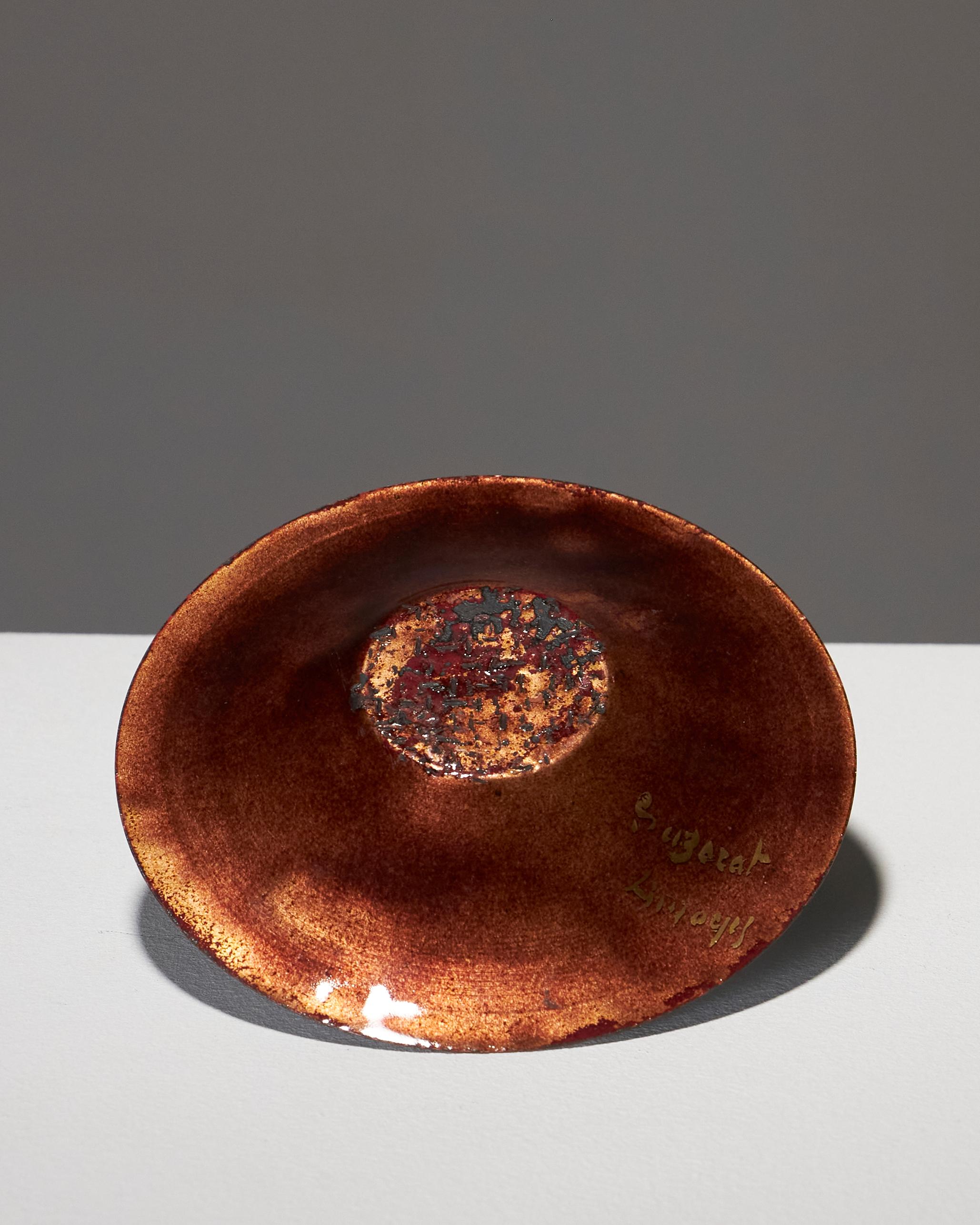 Poetic Limoges ceramic bowl, 20th century For Sale 1