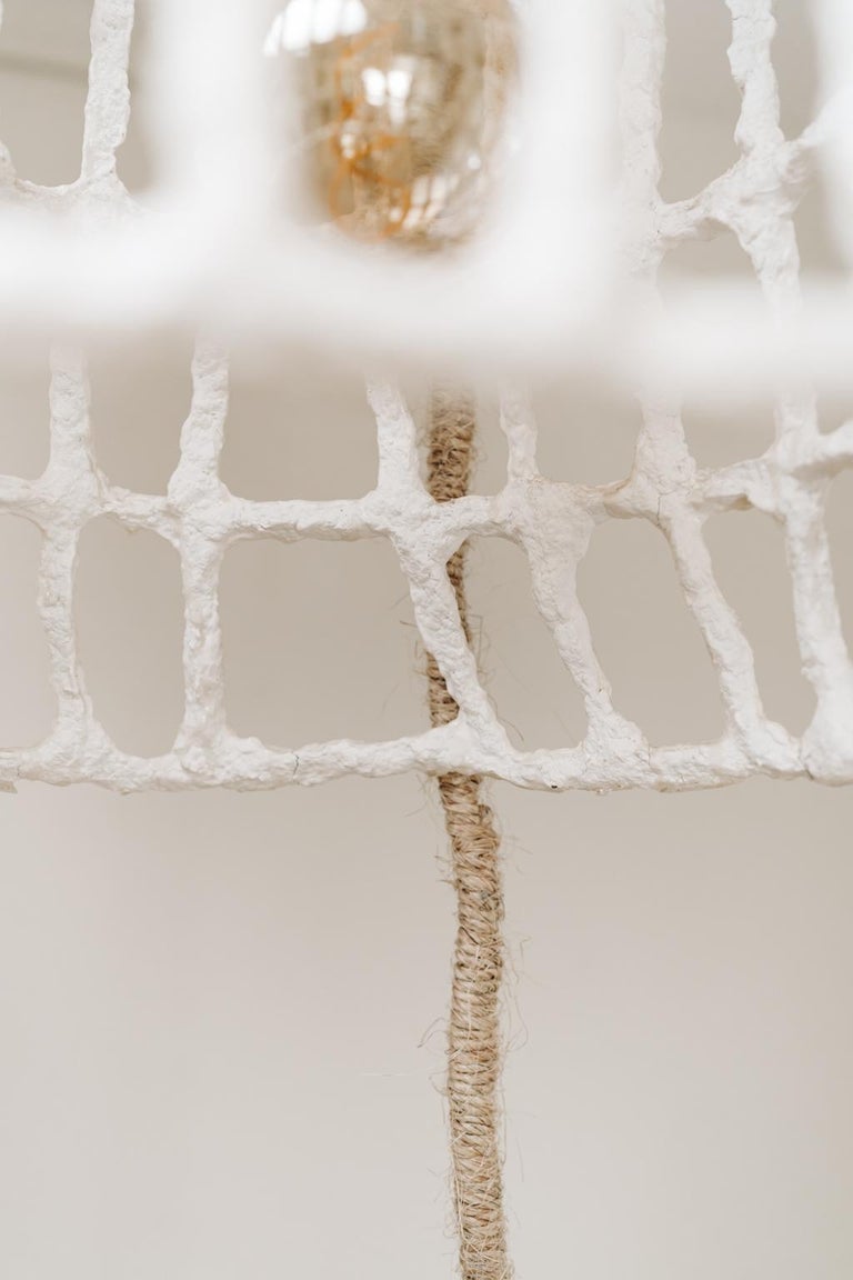 Poetic Papier Mâché Lamp/Chandelier For Sale at 1stDibs paper mache