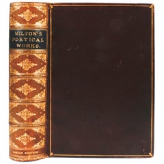 Poetical Works of John Milton, Albion Ed, Full Calf Binding