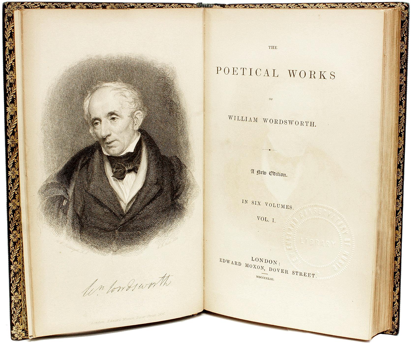 Poetical Works of William Wordsworth - 7 vols. - IN A FINE FULL LEATHER BINDING In Good Condition For Sale In Hillsborough, NJ
