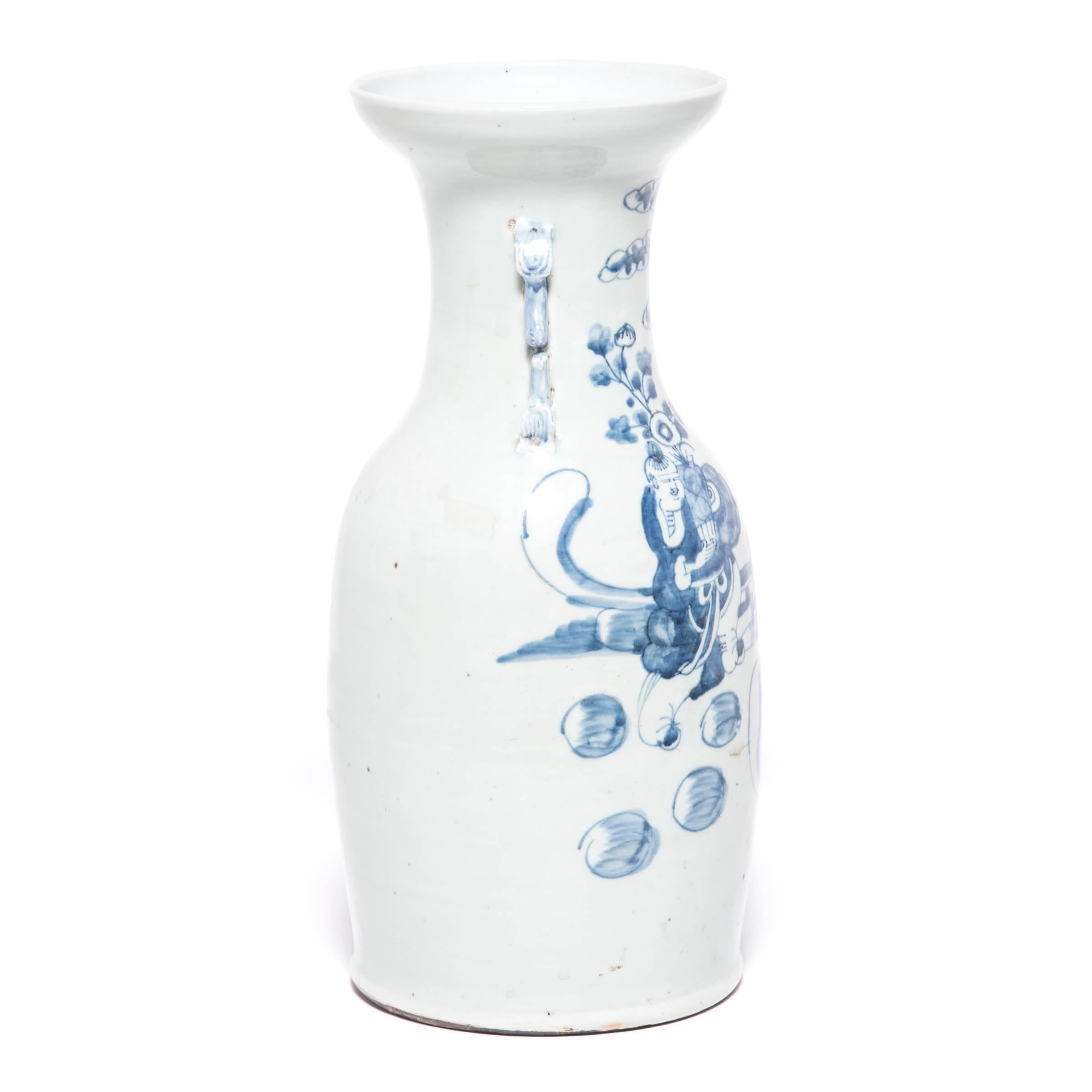 Chinesische blau-weiße Vase 