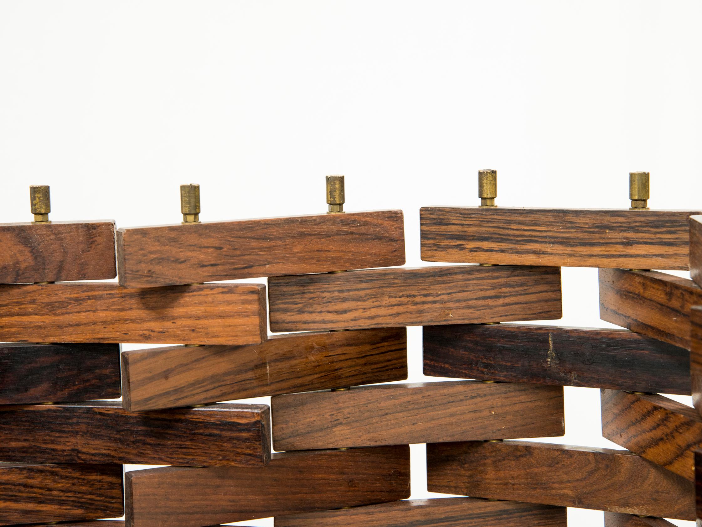 Poggi, Pair of Screens in Wood, Italy, circa 1960 In Good Condition For Sale In Paris, FR