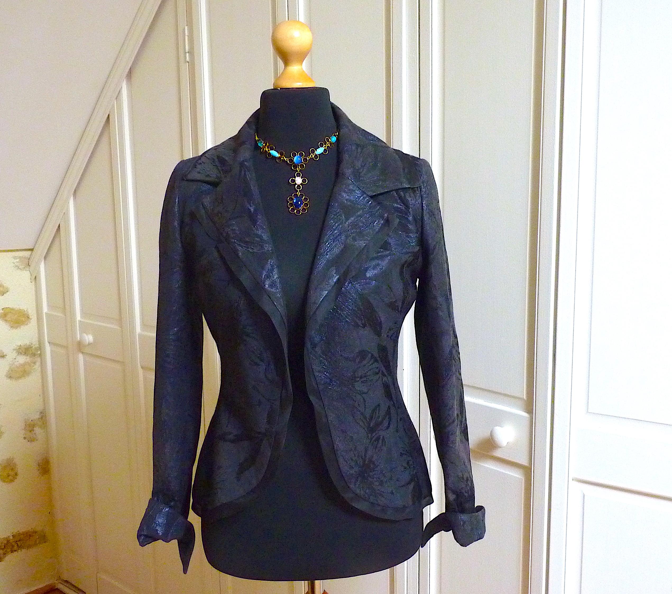 POGGI PARIS Halskette mit blauen Steinen aus den 1980er Jahren im Angebot 6