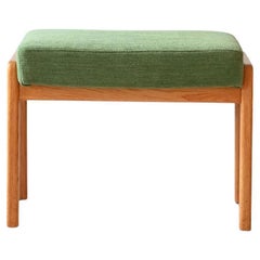 Vintage green footstool