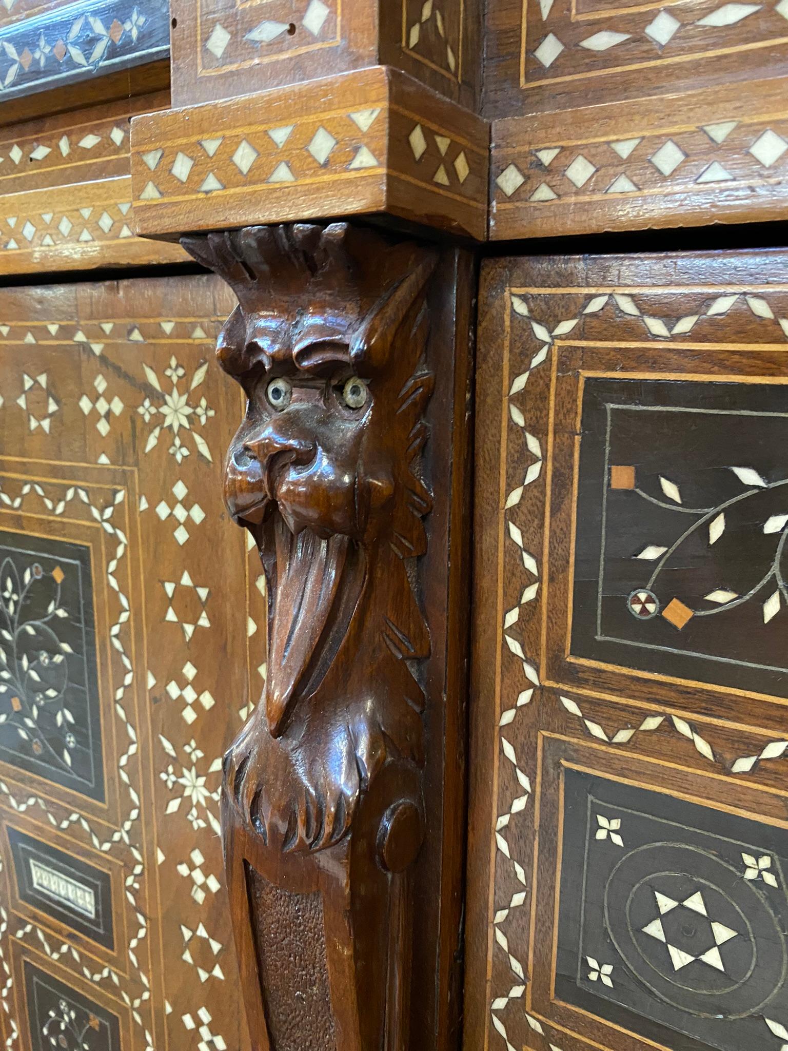 Pogliani, Cabinet in Two Parts, Inlaid and Inlaid with Ebony For Sale 6