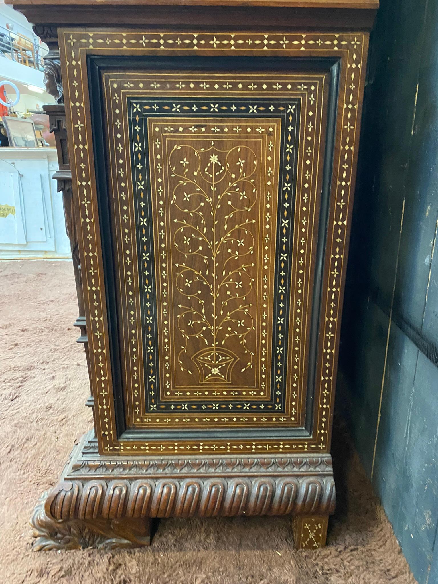 Pogliani, Cabinet in Two Parts, Inlaid and Inlaid with Ebony For Sale 1