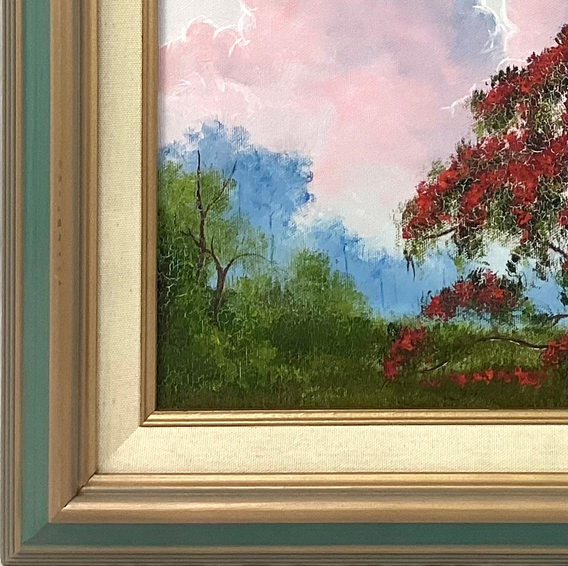 Américain Peinture d'arbre Poinciana de Ray McLendon en vente