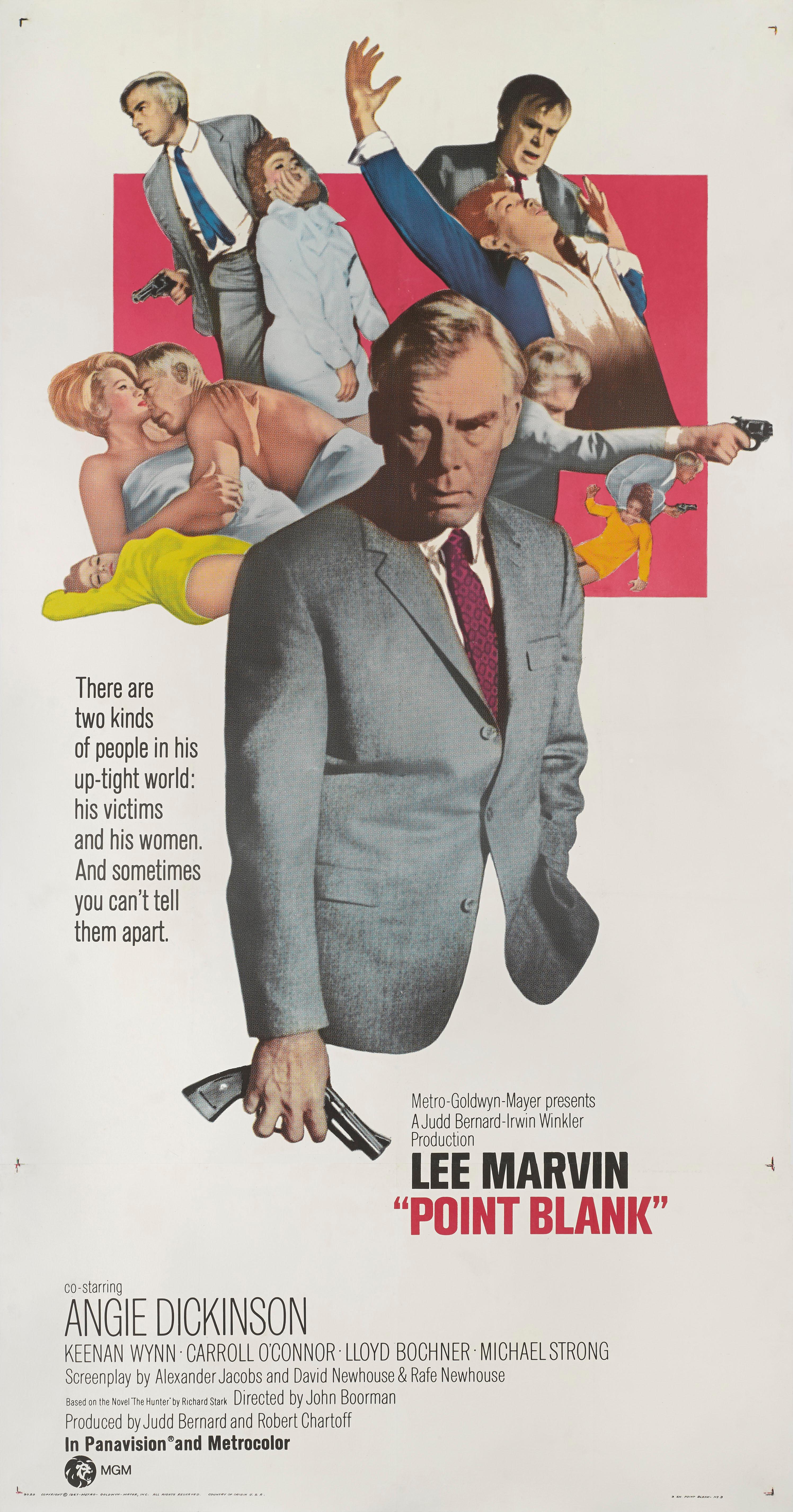 Poster cinematografico originale degli Stati Uniti in stile C per il film Point Blank del 1967. Il film è stato diretto da John Boorman su richiesta di John Lee e ha come protagonisti John Lee, Angie Dickinson e John Wynn. Questo film non è stato un