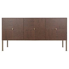 Point Credenza - a Modern Geometric Sideboard with Inlay