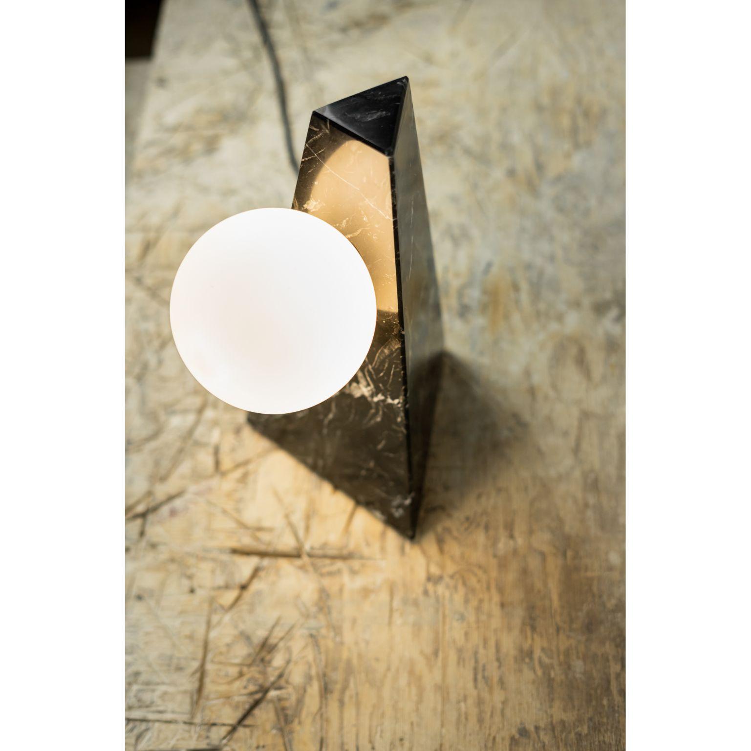Portuguese Point of Contact Marble Lamp by Essenzia For Sale