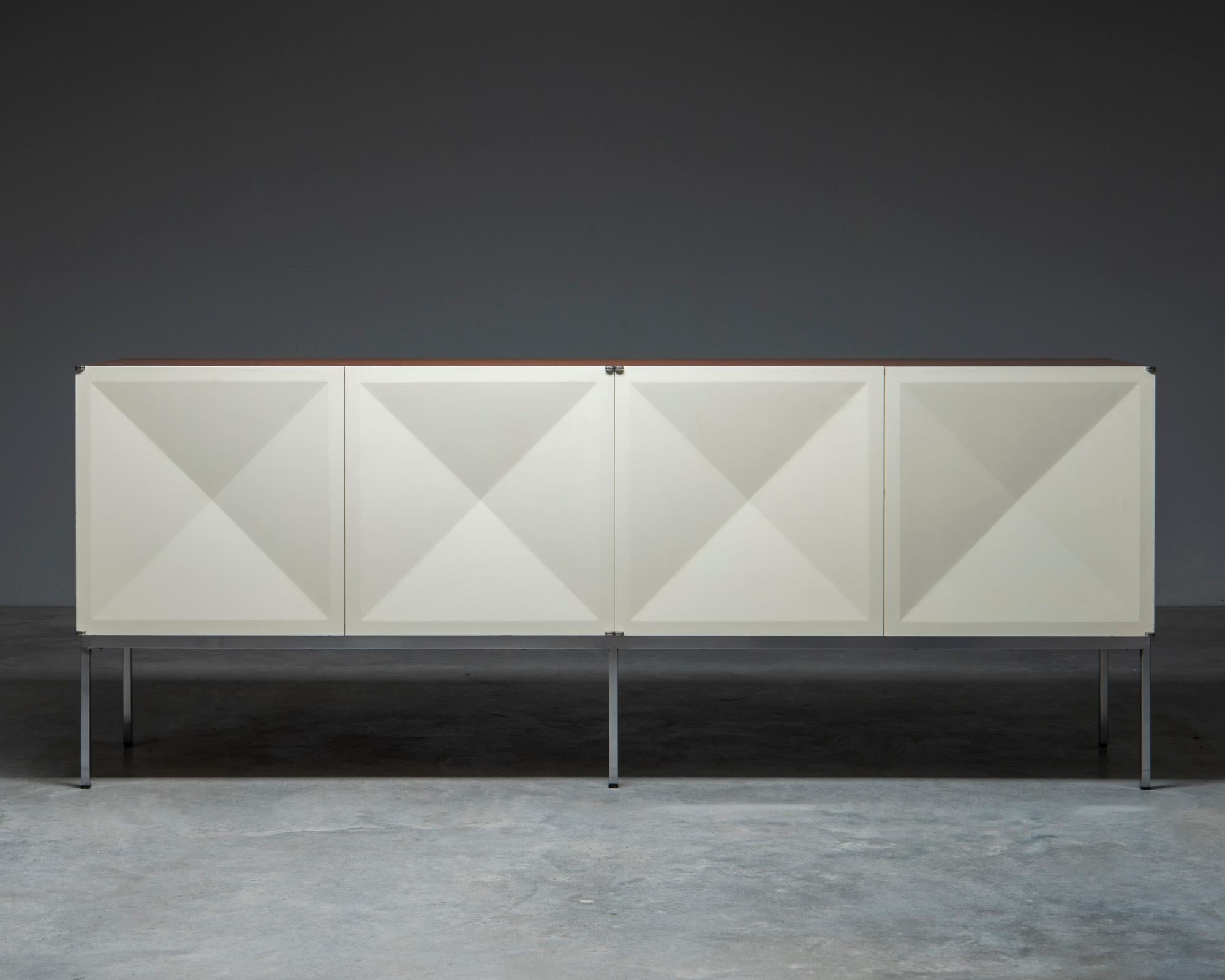 Mid-Century Modern 'Pointe De Diamant' sideboard - Antoine Phillipon & Jacqueline Lecoq For Sale
