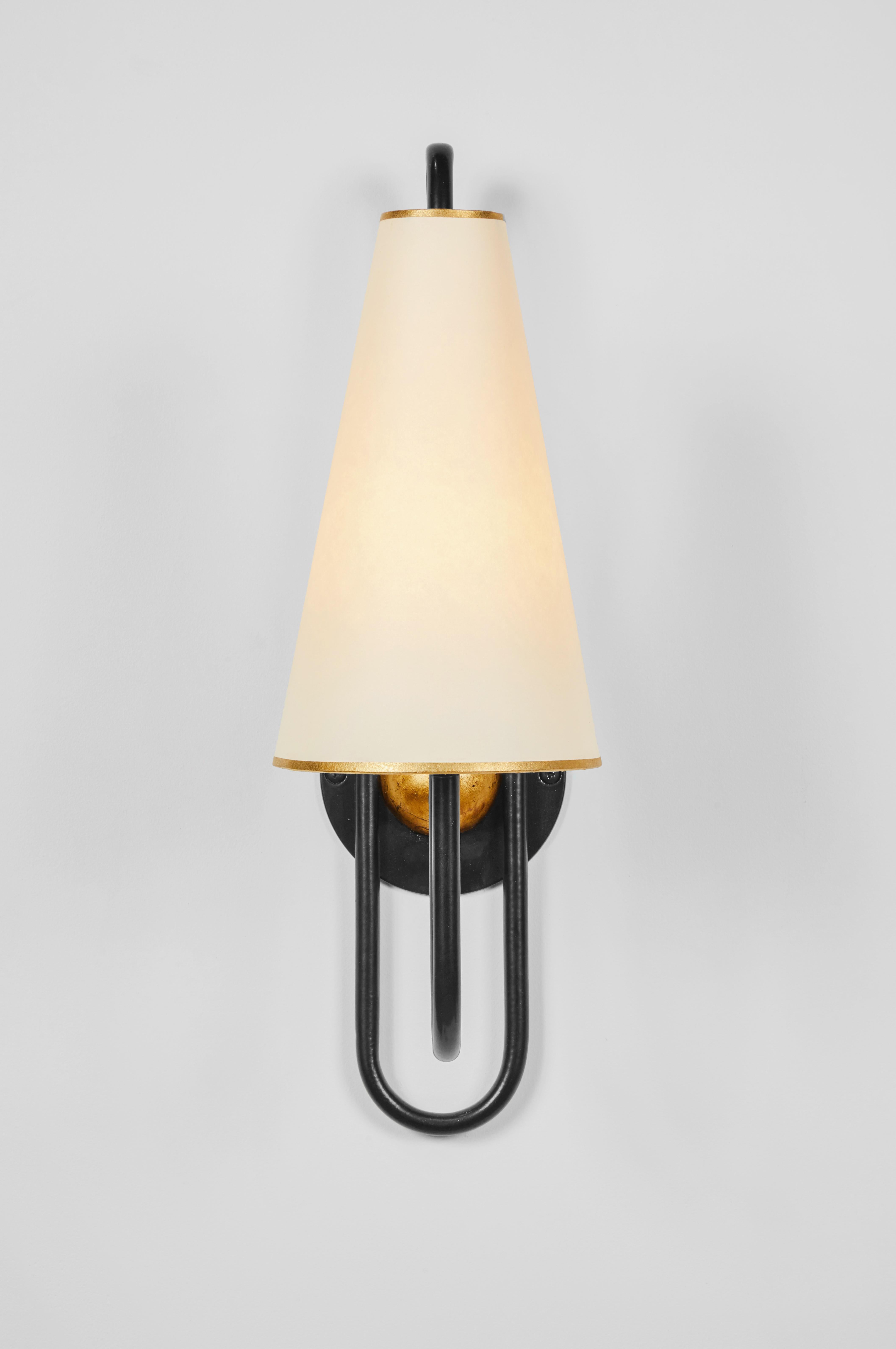 Powder-Coated 'Pointe Messery' Wall Lamp in the Style of Jean Royère