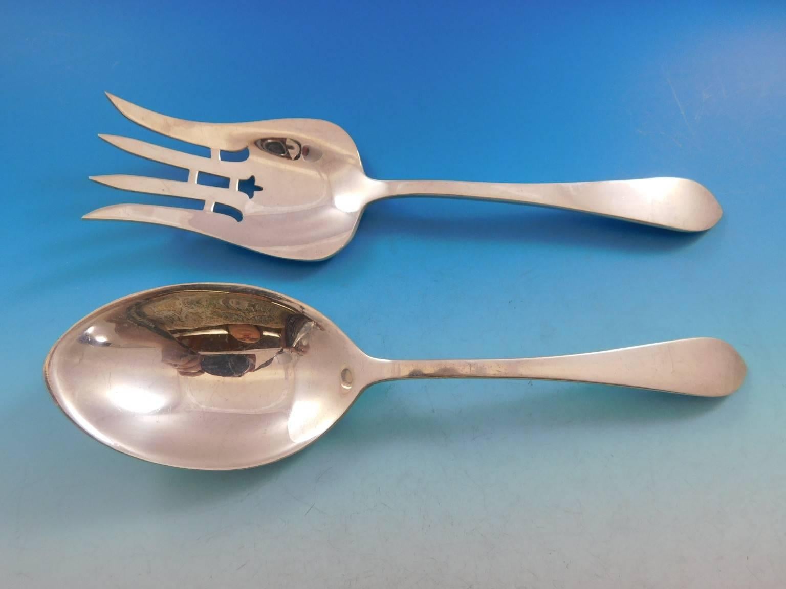 Pointed Antique by R&B D&H Sterling Silver Flatware Set 12 Service 90 Pcs Dinner 6
