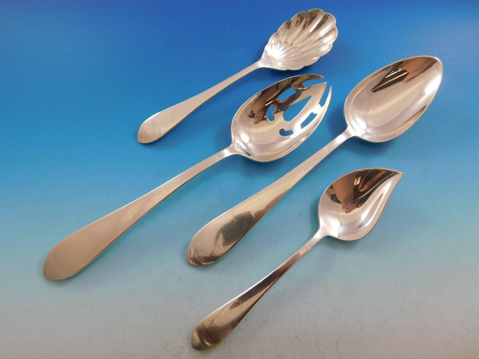 Pointed Antique by R&B D&H Sterling Silver Flatware Set 12 Service 90 Pcs Dinner 3