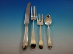 Pointed Antique, R & B D & H Sterling Silver Flatware Set Service 135 Pcs Dinner