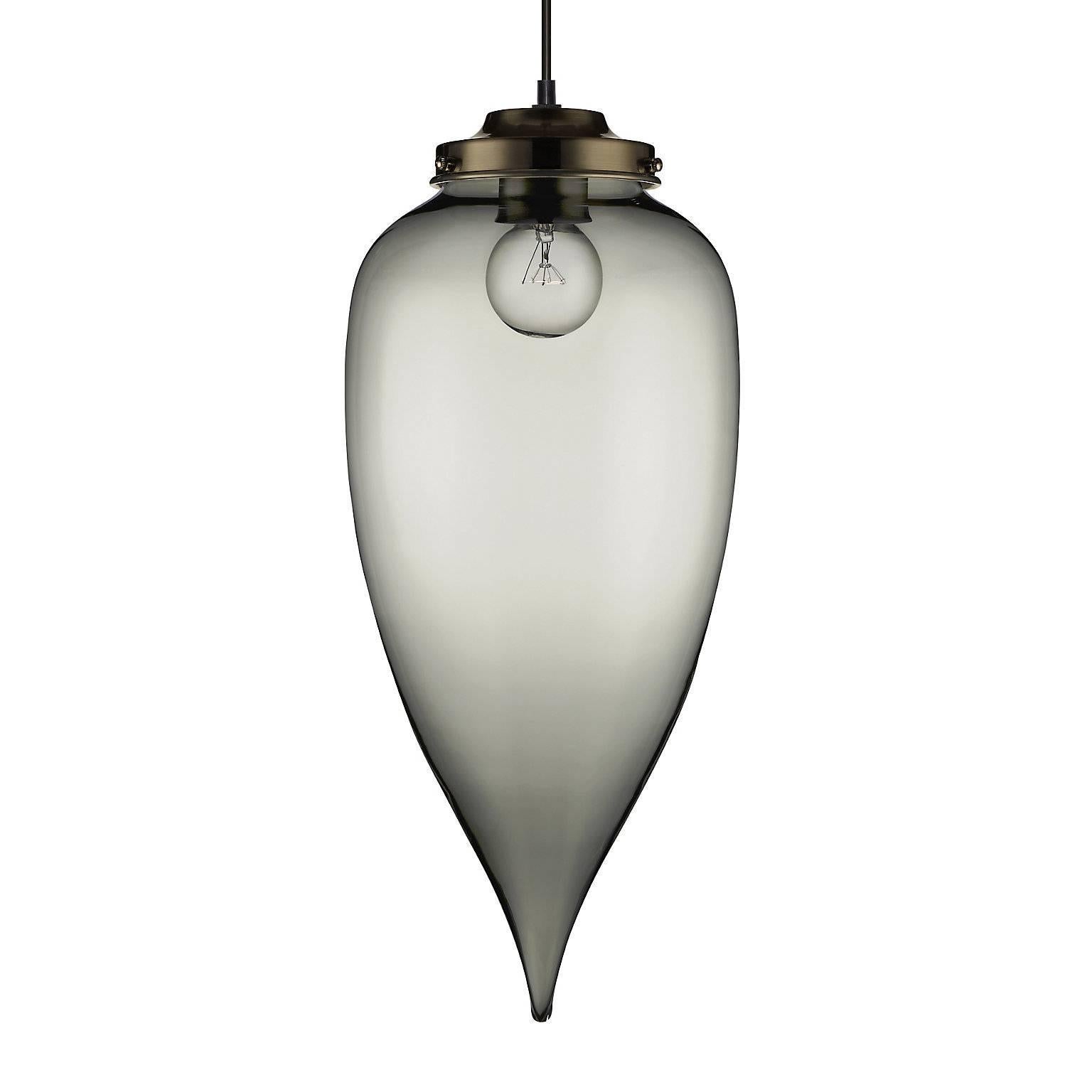 American Pointelle Grand Effervescent Handblown Modern Glass Pendant Light