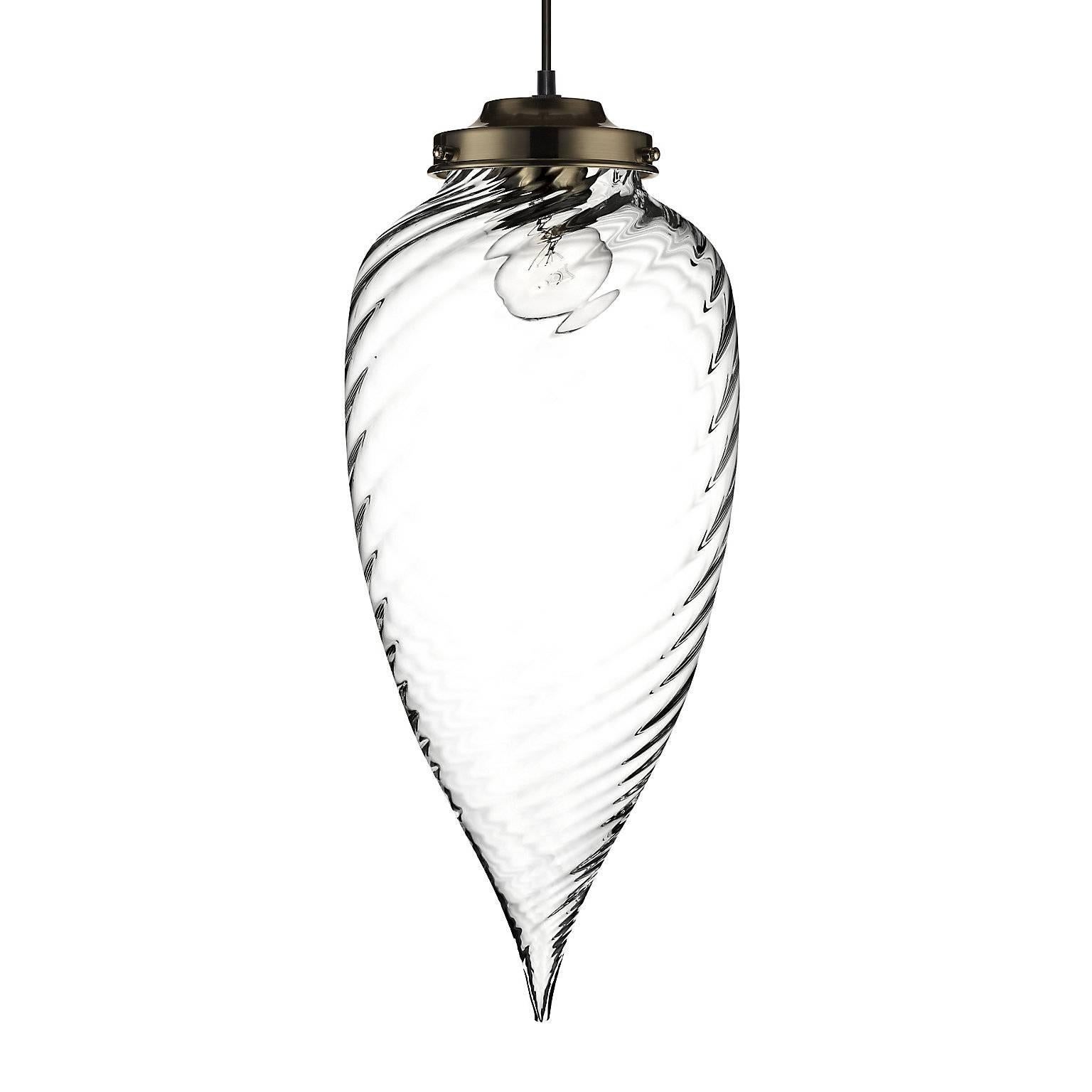 Pointelle Grand Effervescent Handblown Modern Glass Pendant Light 1