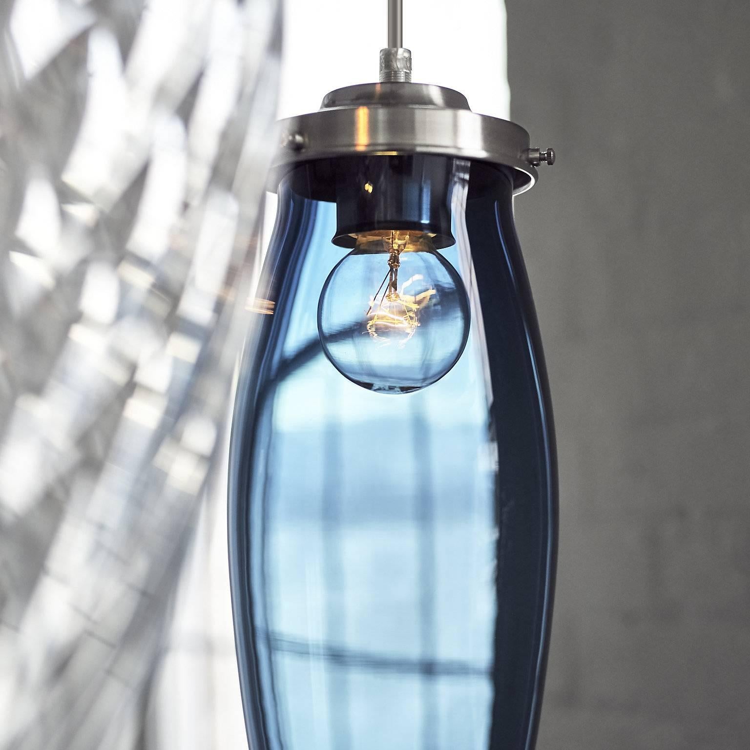 Pointelle Petite Effervescent Handblown Modern Glass Pendant Light 5