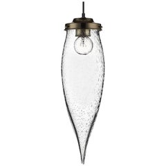 Pointelle Petite Effervescent Handblown Modern Glass Pendant Light