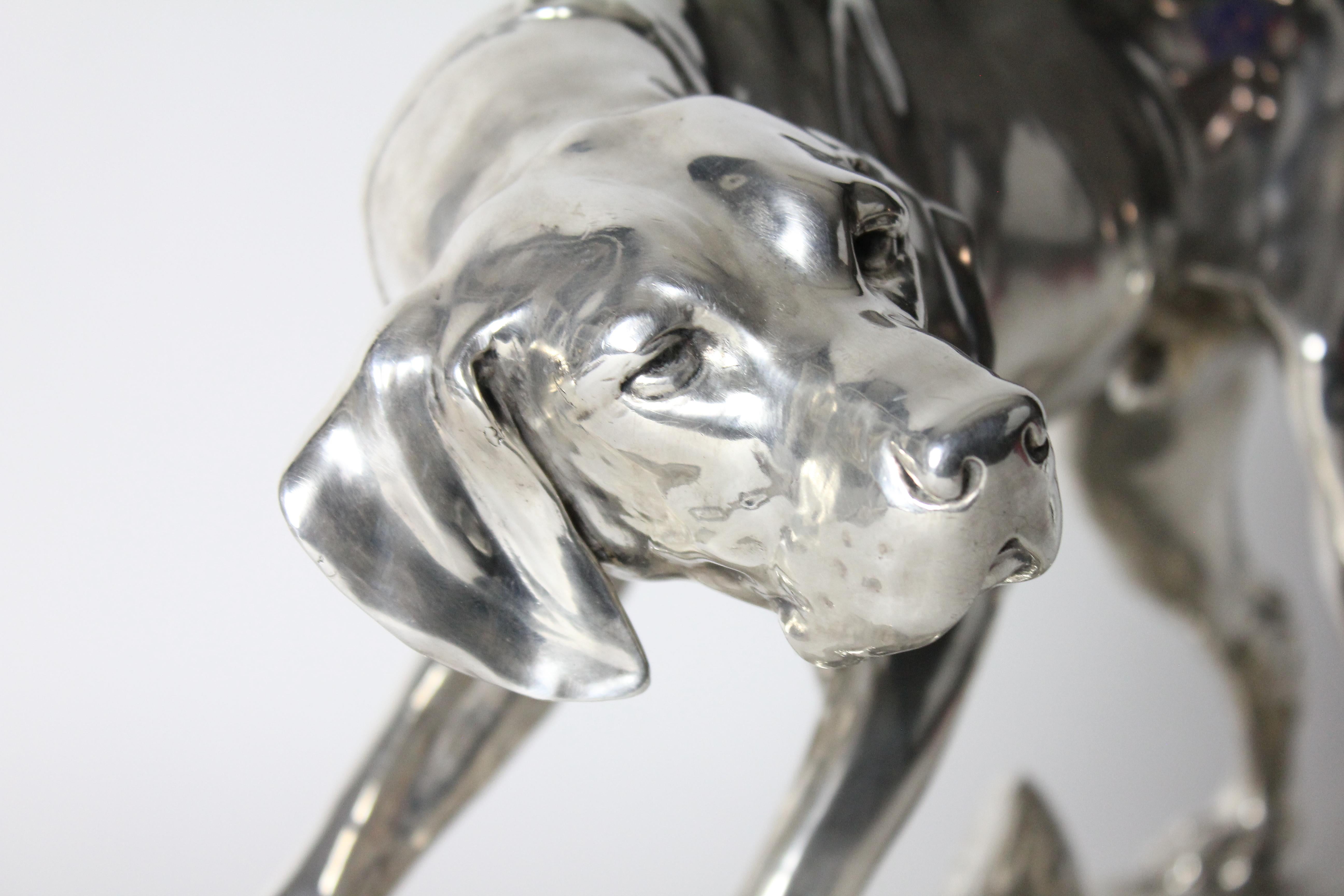 Perro de muestra, escultura de Wilhelm Zwick para Kayser, Alemania, años veinte. en venta 3